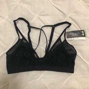 new! black bralette